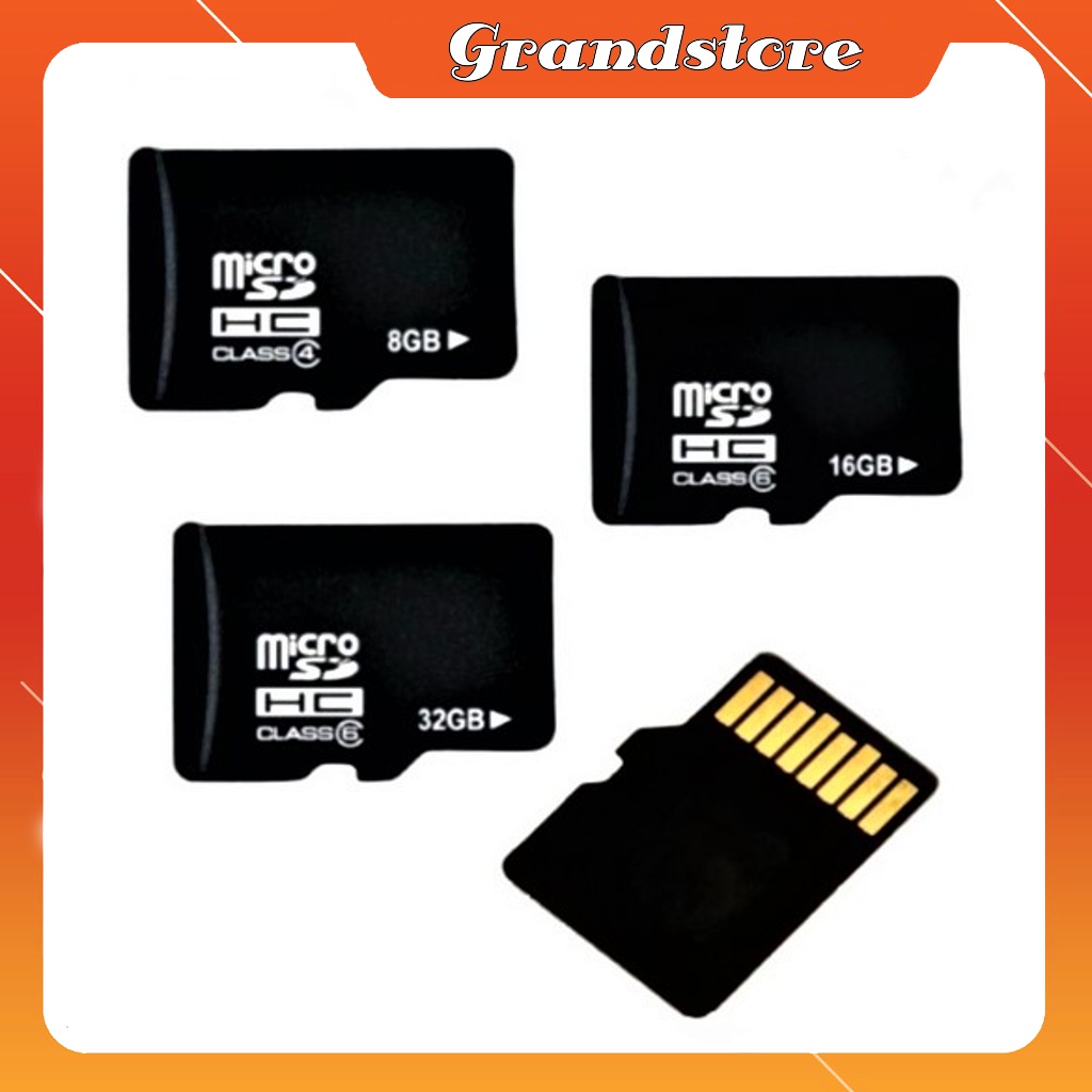 Thẻ nhớ Micro SD đen 2gb, 4gb, 8gb, 16gb, 32gb dùng cho điện thoại, máy tính bảng, máy ảnh, camera, loa đài, laptop, mp3