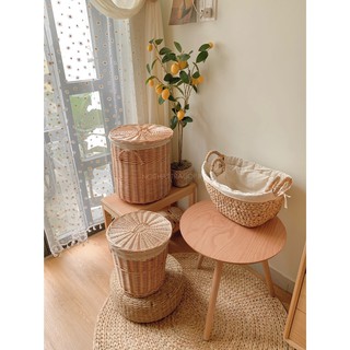 Giỏ mây có nắp 2