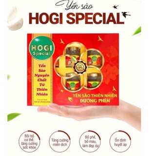 Nước yến sào đường phèn hogi thiên nhiên hộp 6 hũ