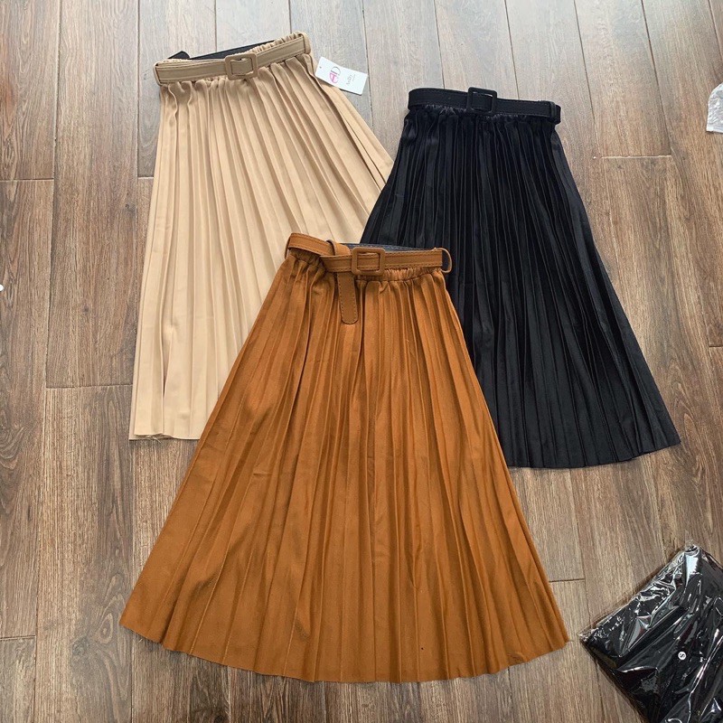 CHÂN VÁY XẾP LY KÈM ĐAI | BigBuy360 - bigbuy360.vn