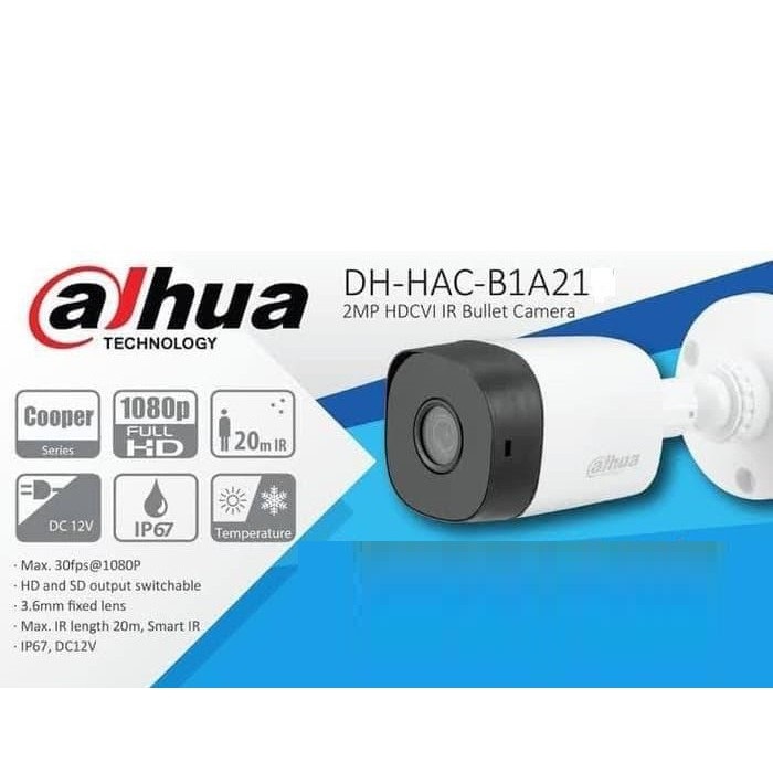 Camera DAHUA Dome T1A21P, camera Thân B1A21P, Chính hãng Dahua DSS, Bảo hành 24 Tháng