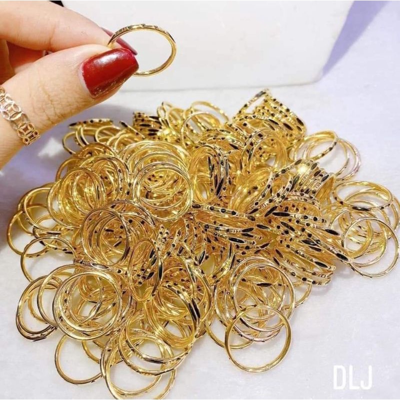 Nhẫn vang 10k #Long_Voi nhân tạo 220k . Sỉ lh 0987726788 #