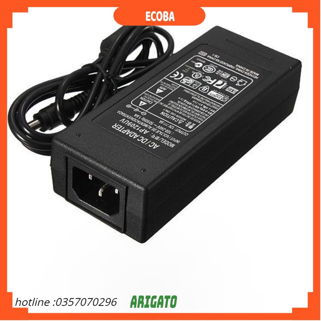 Sạc nguồn màn hình samsung 14v-3a nguồn camera 12v 5a tặng kèm dây nguồn PC bảo hành 12 tháng ECOBA