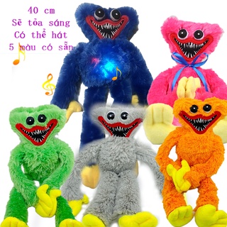 Thú nhồi bông 40cm Poppy Playtime Huggy Wuggy màu xanh dương độc đáo