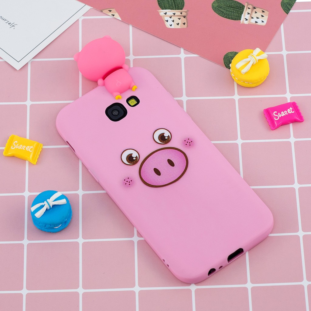Ốp điện thoại silicone in hình hoạt hình dễ thương cho Samsung A3 A5 A7 2017 | BigBuy360 - bigbuy360.vn