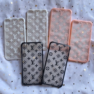 Ốp nhám lưng cứng lv viền màu dẻo iphone