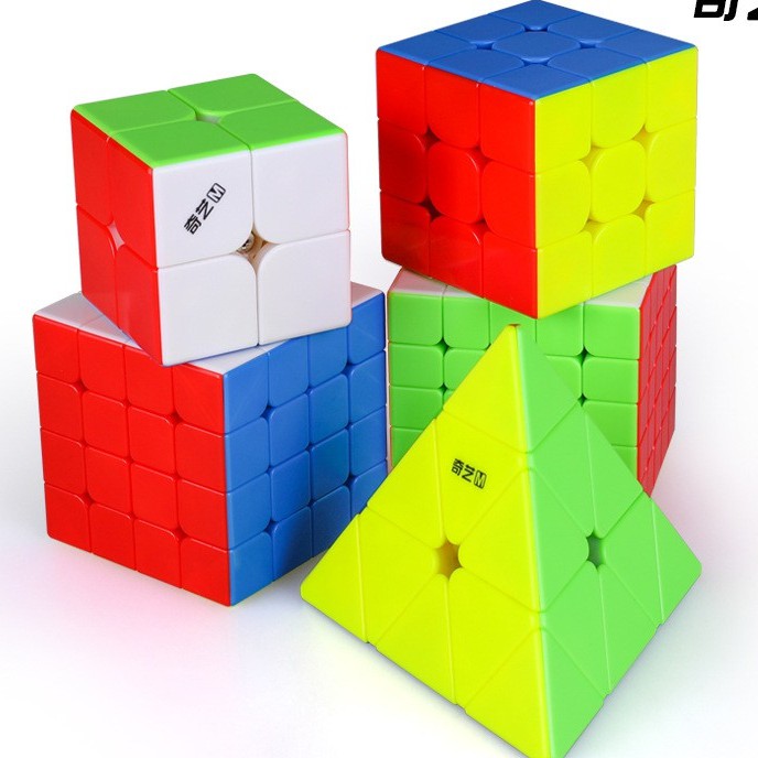 🔥Hot🔥 Combo 5 Khối Rubik 2x2, 3x3, 4x4, 5x5, Pyraminx . Rubic Đồ Chơi Thông Minh 2345
