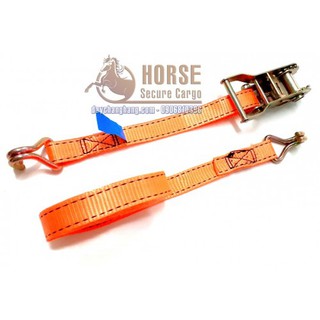 Dây cảo chằng hàng tăng đơ HORSE 25mmx6m có móc J tải trọng 1500kg