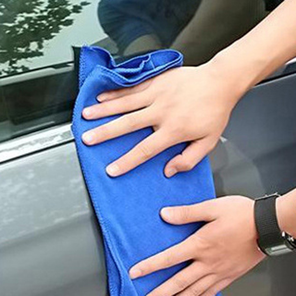 Khăn Lau Kính Xe Hơi / Xe Máy Bằng Sợi Vải