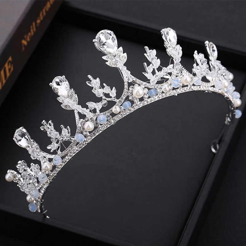 Vương miện cài đầu dạng nhánh xỏ hạt nhiều công dụng cho sự kiện