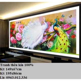 Tranh thêu chữ thập phu thê viên mãn H0794-H0795