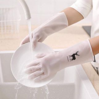 Găng tay cao su siêu dày, siêu dai, cắt không đứt - hình hươu, cò