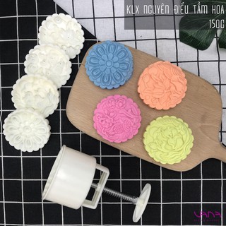 KHUÔN TRUNG THU LÒ XO TRÒN NGUYÊN ĐIỂU TẦM HOA 150G