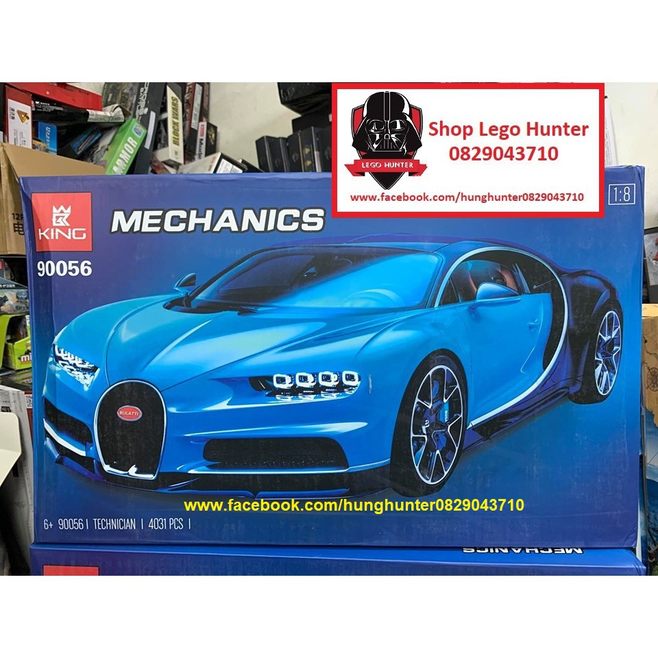 Xếp hình Technic King 90056 mô hình lắp ráp Siêu Xe thể thao Bugatti Chiron tỷ lệ 1:8