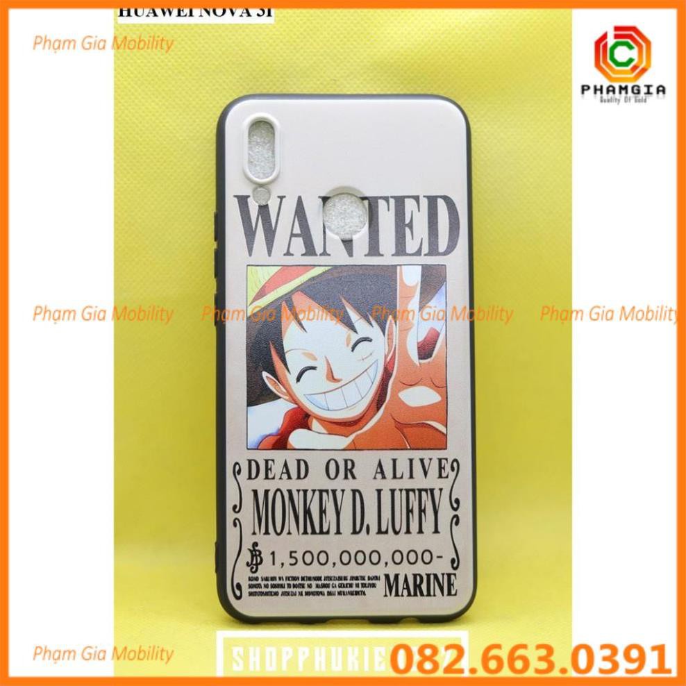 [Freeship từ 50k] Ốp lưng kính cường lực chống bể huawei nova3i hình đẹp sắc nét, viền dẻo đen
