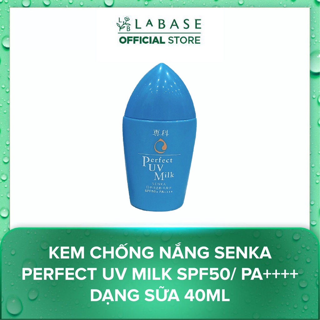 Kem Chống Nắng Senka Perfect UV Milk SPF50/ PA++++ Dạng Sữa 40ml