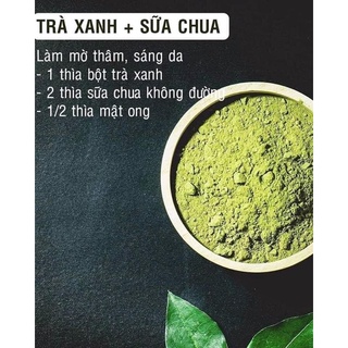BỘT TRÀ XANH ĐẮP MẶT TRẮNG DA- 100% ORGANIC