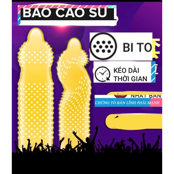 10 cái bao cao su nội địa trung hộp  🥰