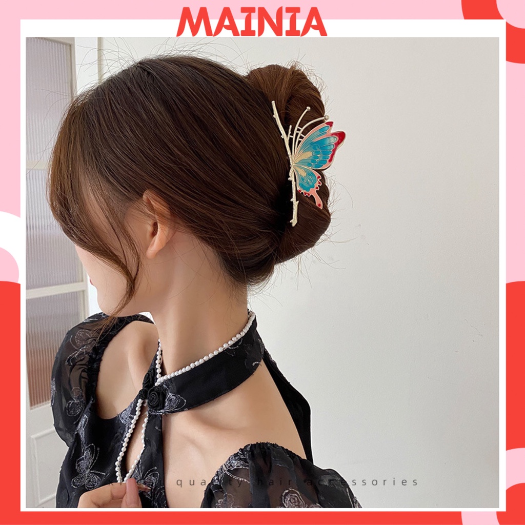 Kẹp Tóc Càng Cua Kim Loại Hàn Quốc Butterfly Nhiều Màu Cho Bạn Gái Mẫu Mới Sang Chảnh Mainia Shop