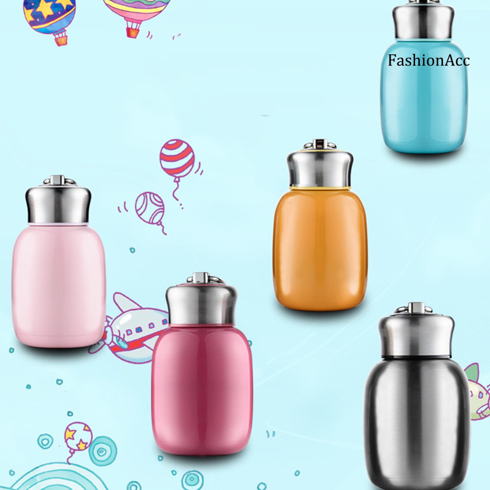 200ML Fashion Mini Portable Children Stainless Steel Vacuum Mug Water Bottle Cup