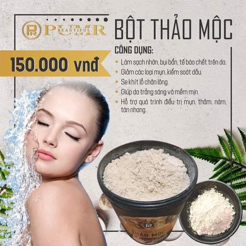 Bột rửa mặt-Thảo mộc thiên nhiên, làm sạch bụi bẩn