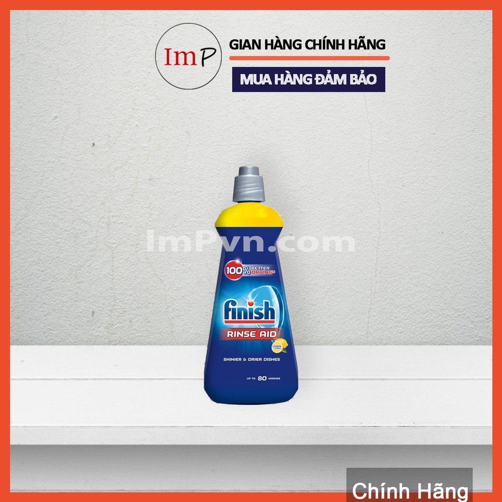 [TRỢ GIÁ THƯƠNG HIỆU]  Nước làm bóng chén bát Finish 400ml (hương chanh)