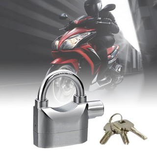 Bộ 2 ổ khóa chống trộm xe máy, nhà cửa có âm thanh báo động