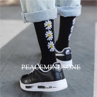 Đôi Vớ Cao Cổ PMO Phong Cách Hàn Đôi Tất Vớ Cao Cổ Thêu Hoa Cúc Peace