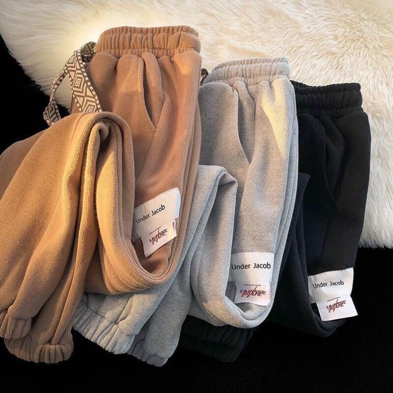 Quần Jogger UNDER Ống Rộng Dây Nơ Thổ Cẩm Ulzzang Unisex Hàn Quốc(Hàng Sẵn)