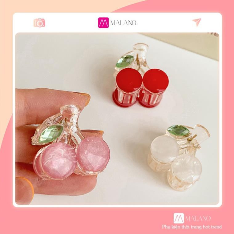 Kẹp Tóc Mái KOLANO Kẹp Tóc Hàn Quốc Hình Quả Cherry Cặp Mái Nhiều Màu Xinh Xắn FAKM-001230