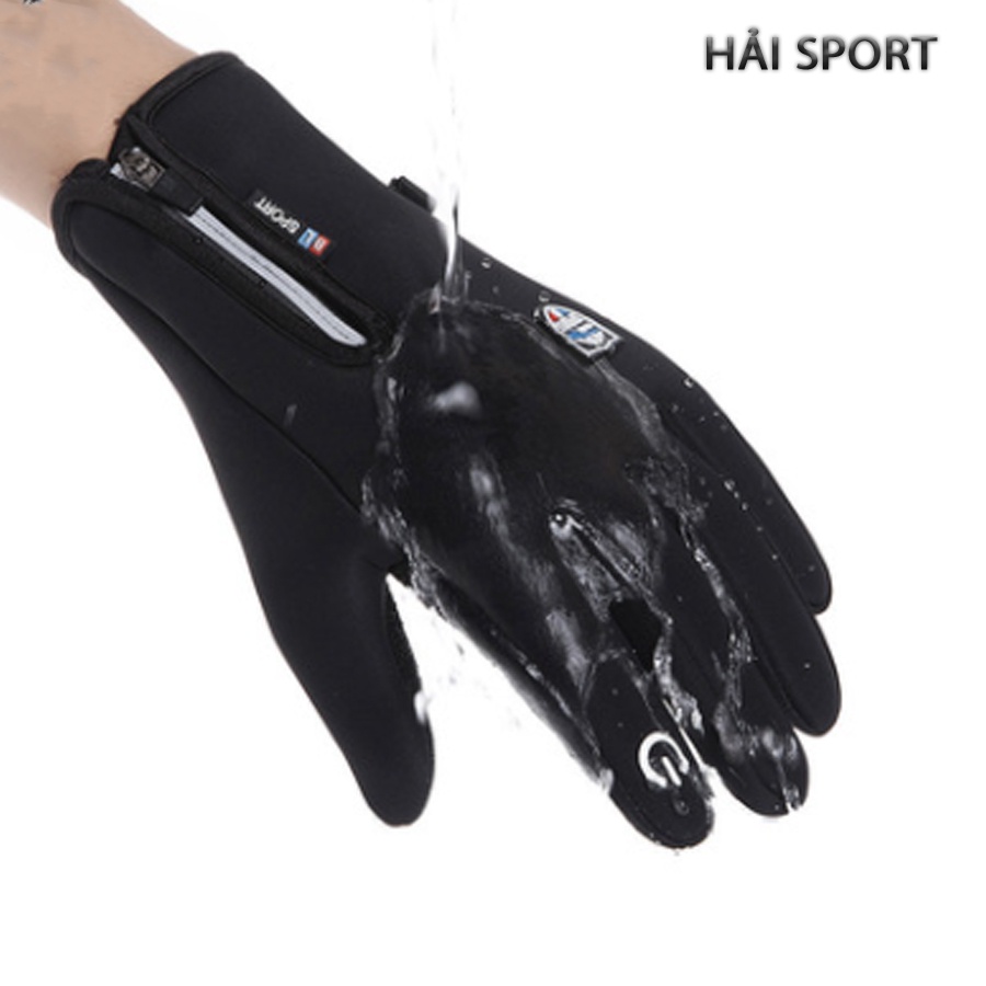 Găng tay Phượt , Găng Tay Xe Máy Dài Ngón Có cảm ứng, chống nước Cao Cấp