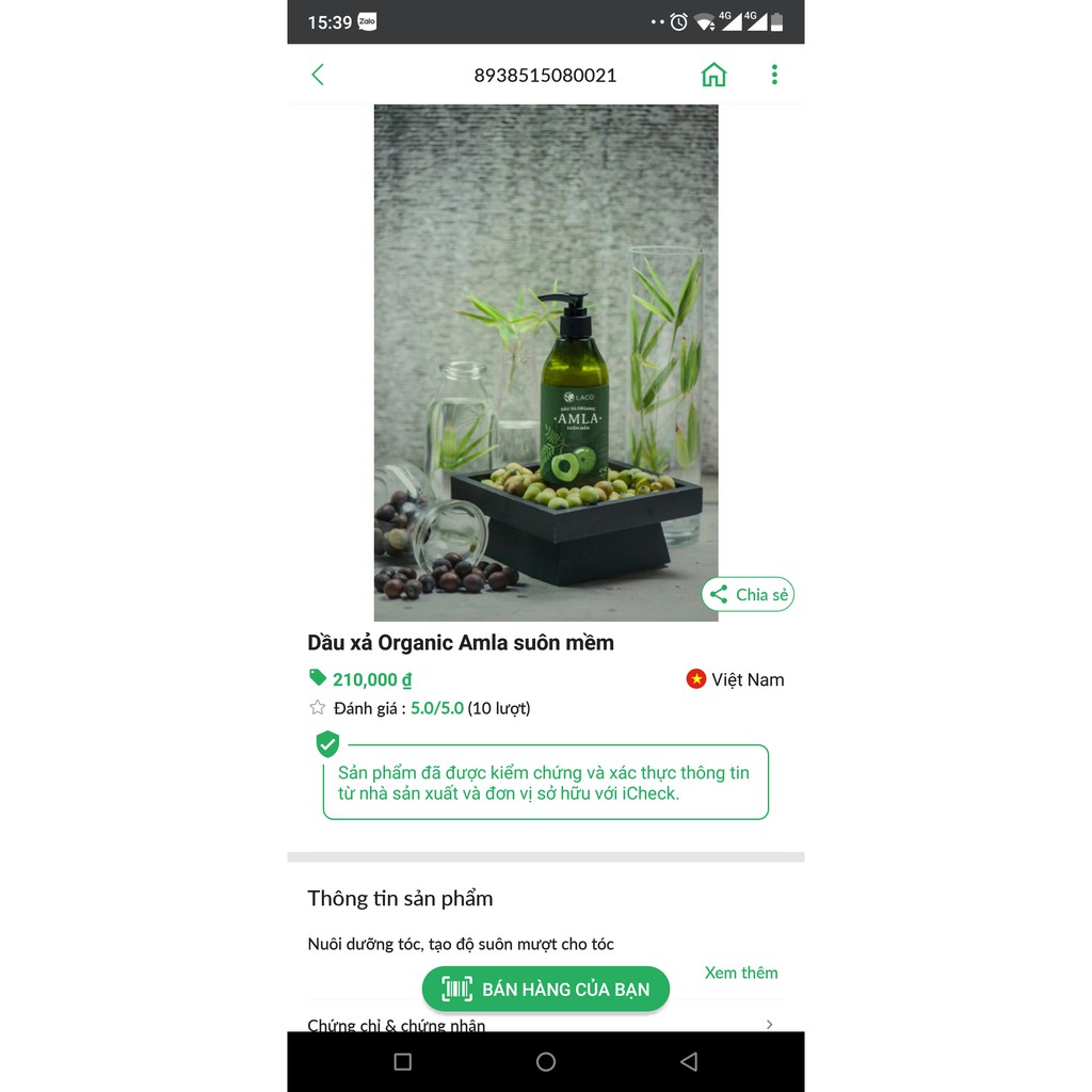 [Ngăn Ngừa Rụng + Mọc Tóc] Bộ Dầu Gội+Xả+Serum Thảo Dược Amla Laco Chiết Xuất Thiên Nhiên Chính Hãng Công Ty | BigBuy360 - bigbuy360.vn