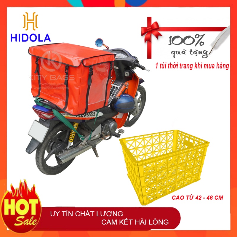 SET 3 cái - Áo mưa trùm rổ nhựa giao hàng Cao 46cm