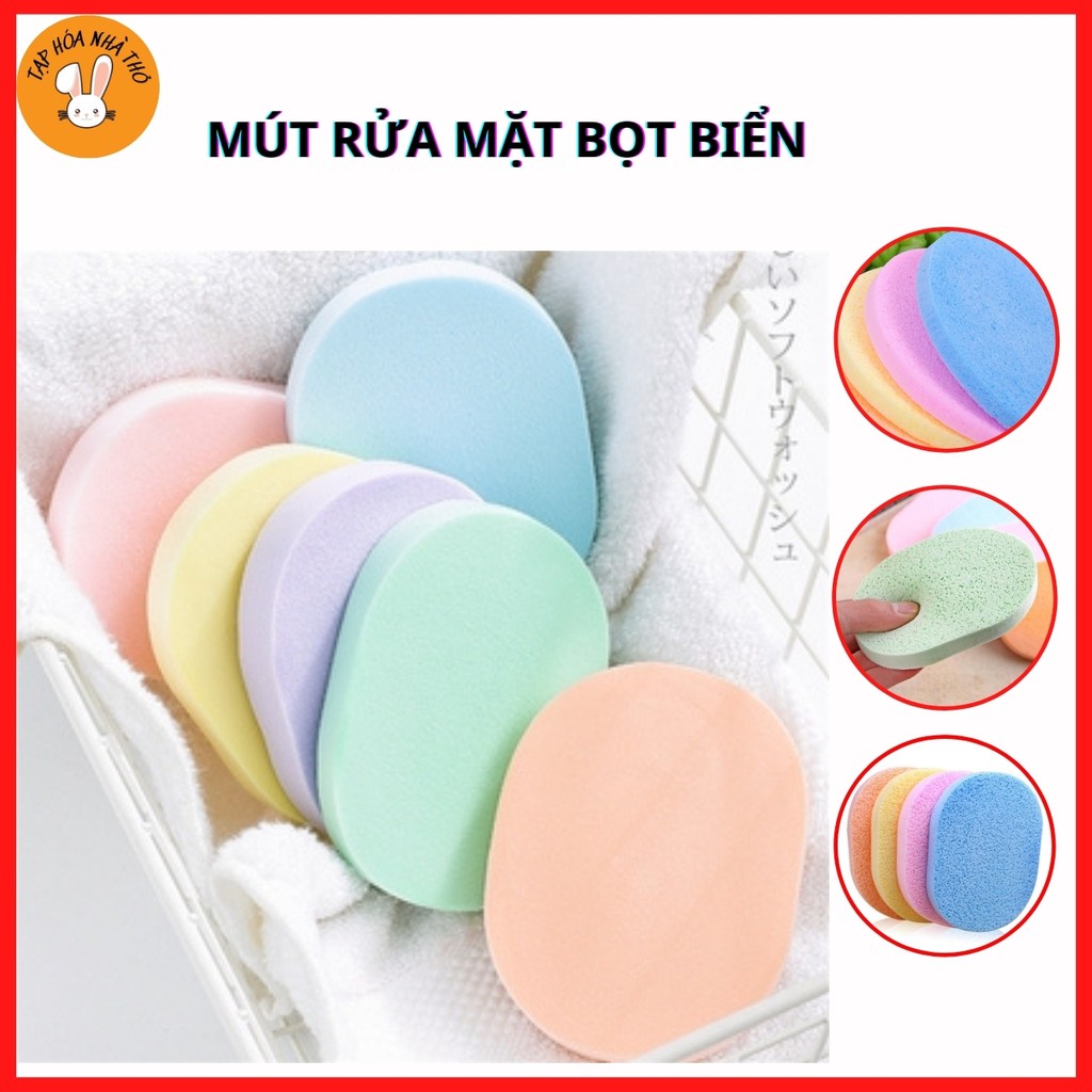 Mút Xốp Rửa Mặt Bọt Biển Siêu Mịn