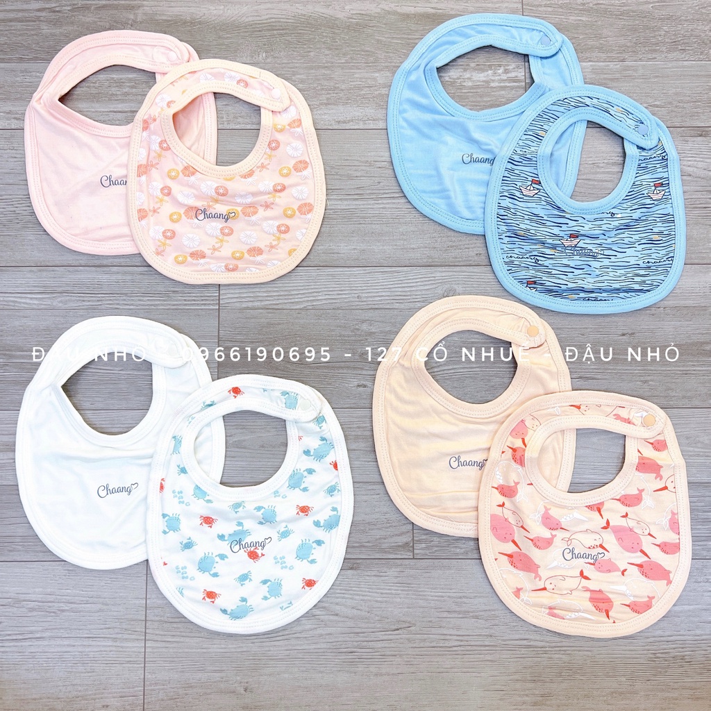 CHAANG Set 2 Yếm Cổ Cho Bé Sơ Sinh