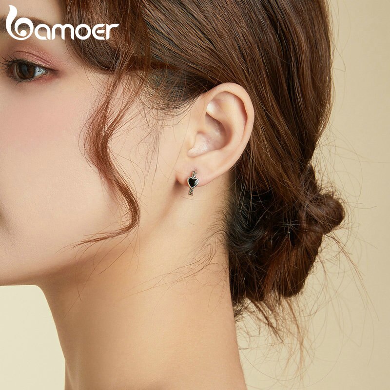 Hoa tai bamoer BSE456 bằng bạc thật 925 không gây dị ứng hợp thời trang cho nữ