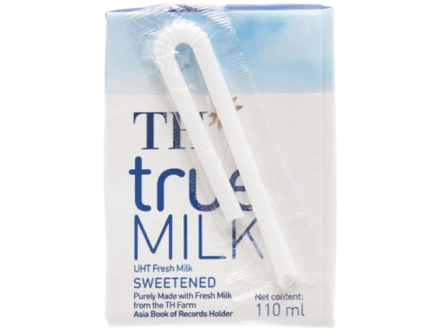 Thùng 48 hộp sữa TH có đường 110ml