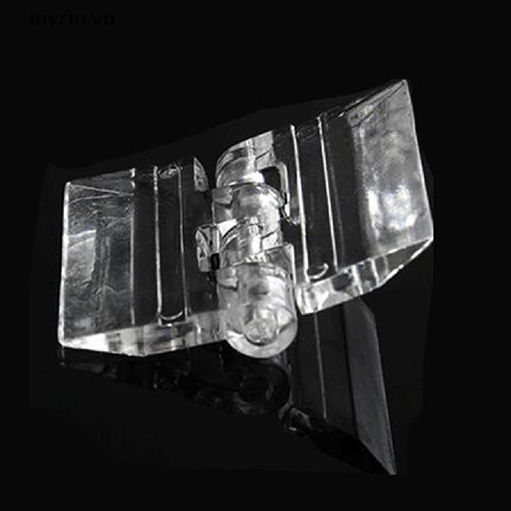 Set 10 Bản Lề Acrylic Trong Suốt 5 Kích Cỡ Tiện Dụng