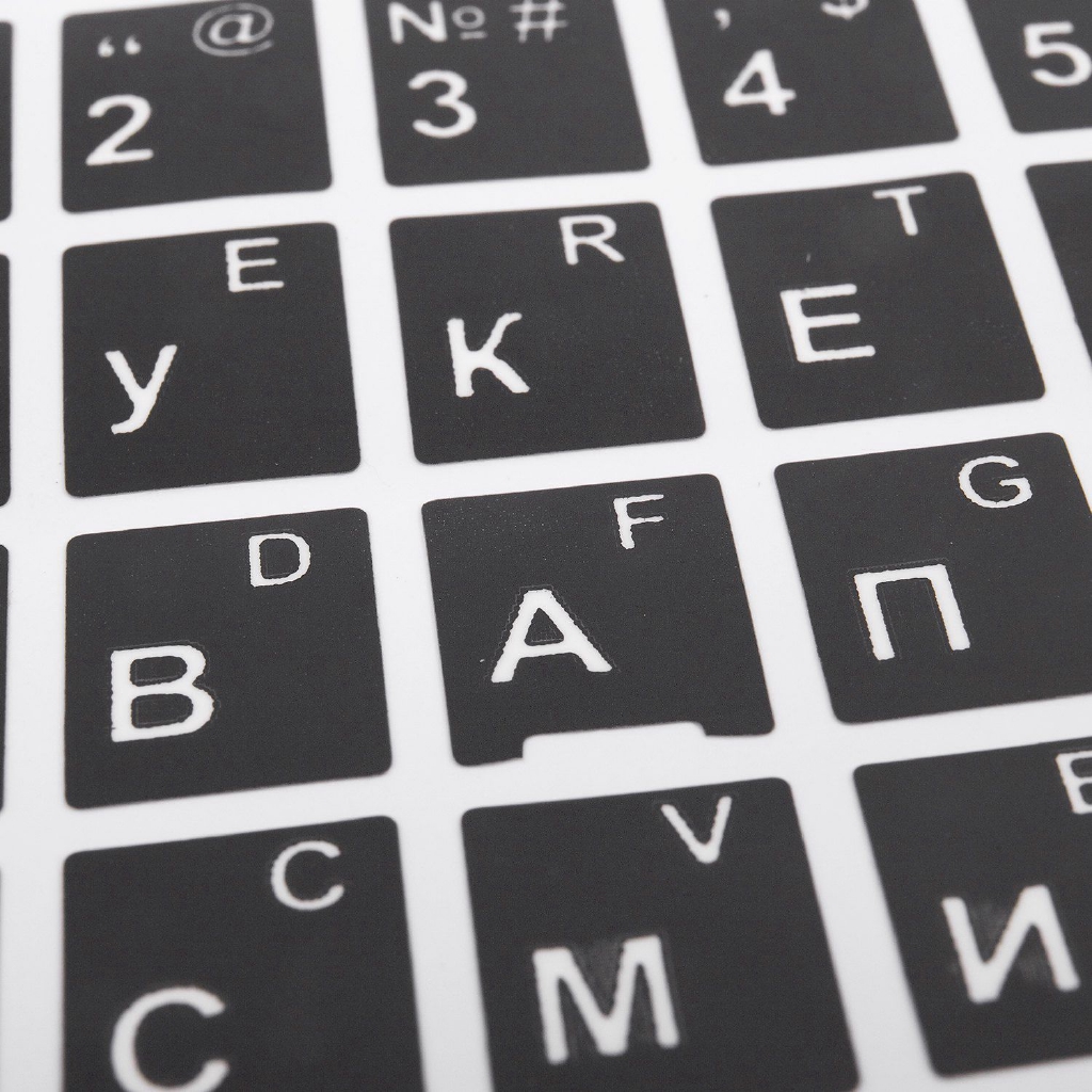 Sticker Dán Bàn Phím Laptop Hình Chữ Tiếng Nga