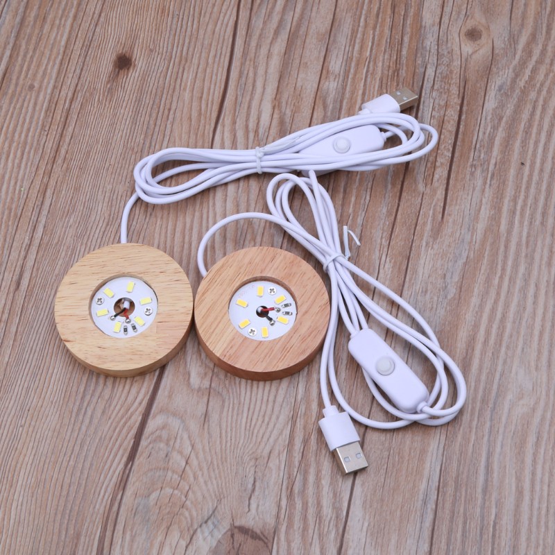 Đế Gỗ Tròn Trưng Bày Đồ trang trí