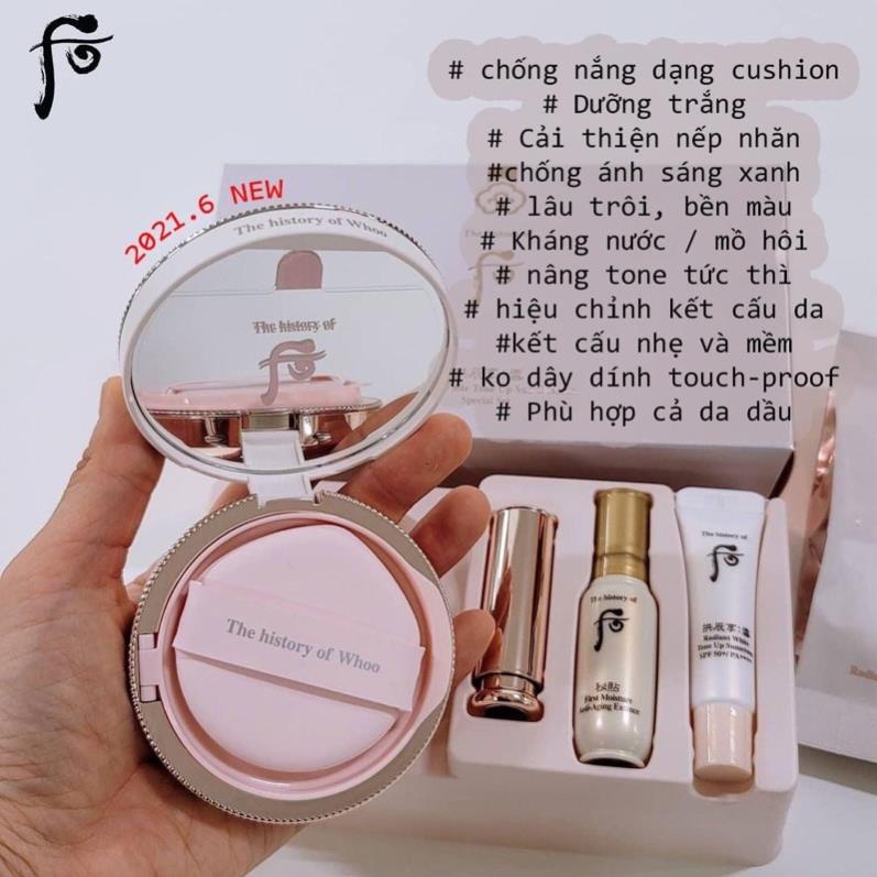 Set phấn chống nắng trang điểm mới Whoo - Chính Hãng Công Ty LG Hàn Quốc