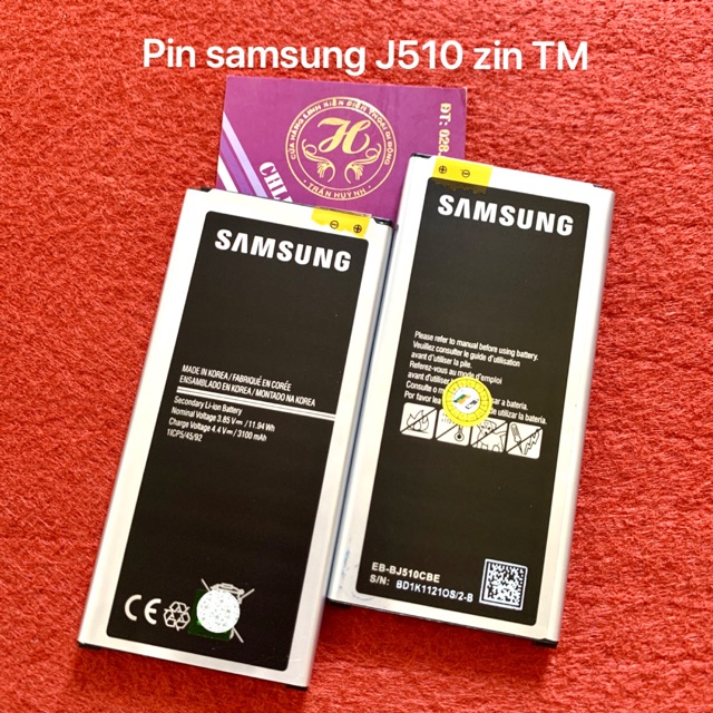 Pin samsung J510 zin theo máy - j5 (2016) zin linh kiện