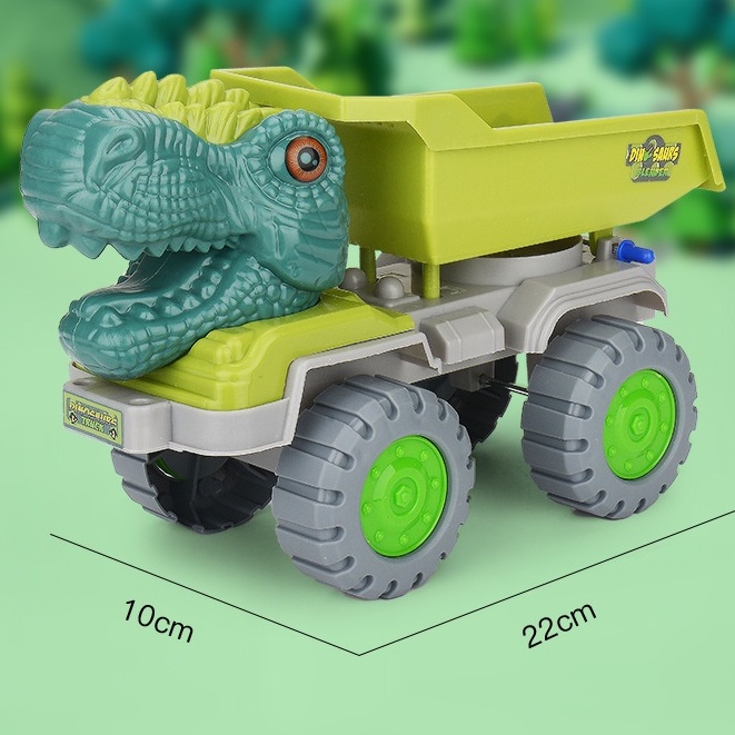 Bộ 4 Xe Đầu Rồng Hot Hit  Bằng Nhựa Cao Cấp Cho Bé