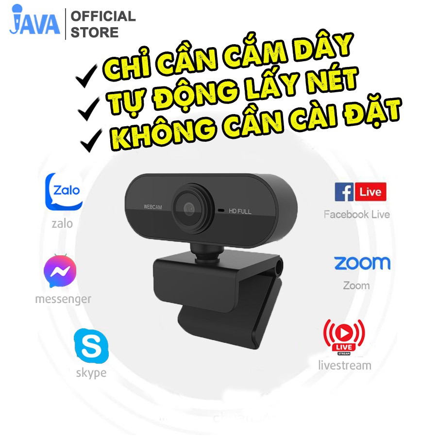 [QUAY CHỮ CỰC RÕ] Webcam máy tính FullHD 1080p rõ nét - Thu hình cho máy tính, pc, TV, để bàn - Rõ nét - Chân thực