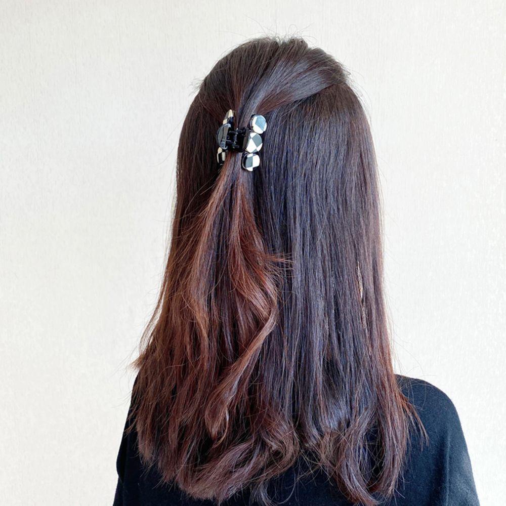 IVORY Kẹp Tóc Càng Cua Hình Tròn Nhỏ Phong Cách Retro Thời Trang Cho Nữ