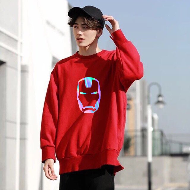 Áo Sweater Iron Man Phản Quang, Aó Nỉ Dài Tay Nam Nữ Cá Tính - AS23 | BigBuy360 - bigbuy360.vn