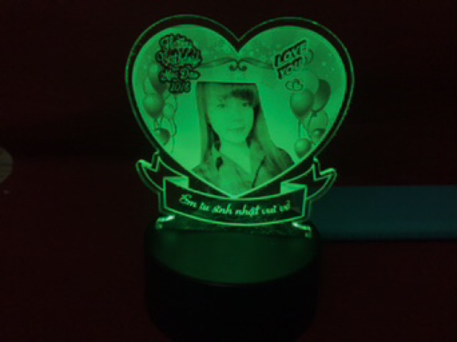 Đèn ngủ khắc theo yêu cầu