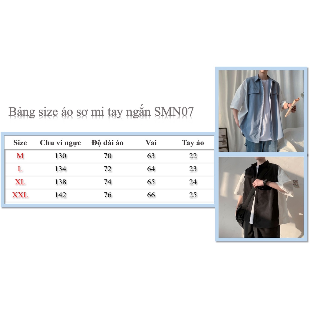 [FREESHIP TỪ 50K] Áo Sơ Mi Nam Tay Lỡ Phối 2 Màu Kiểu Dáng Mới Nhất Vải Kate Hàn Đẹp Và Thoáng Mát | BigBuy360 - bigbuy360.vn