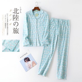 Bộ pyjama thun cotton họa tiết