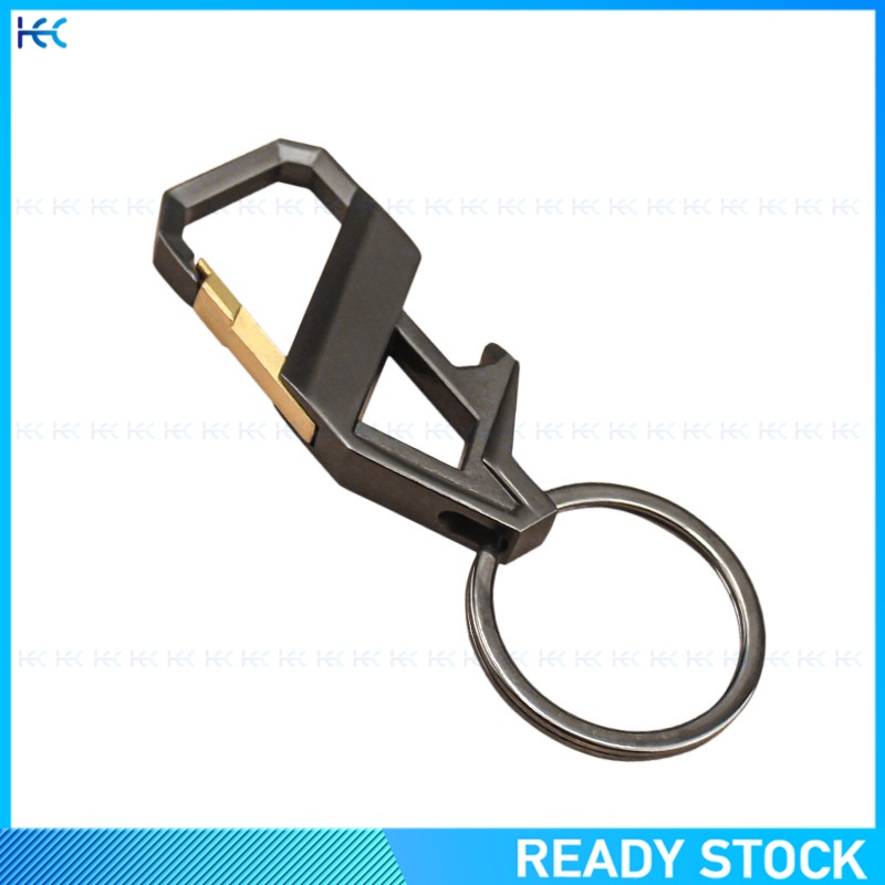 Móc khóa kiêm dụng cụ khui nắp chai bằng kim loại thời trang cho nam